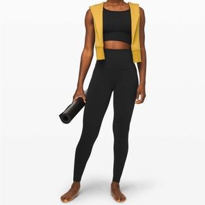 NWOT Lululemon Align Super High-Rise Pant 28" Velvet size 4 in black